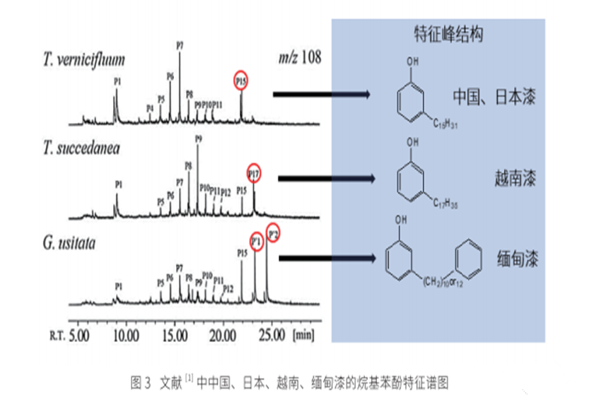 Py-GCMS分析考古漆膜样品